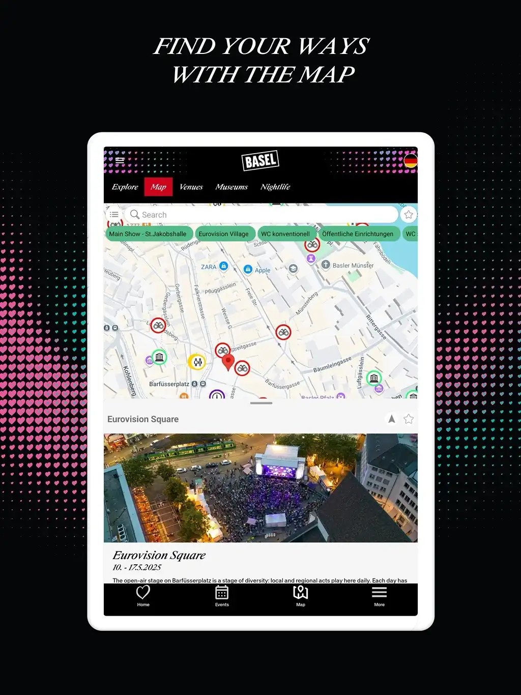 Basel City Guide tablet screenshot 7