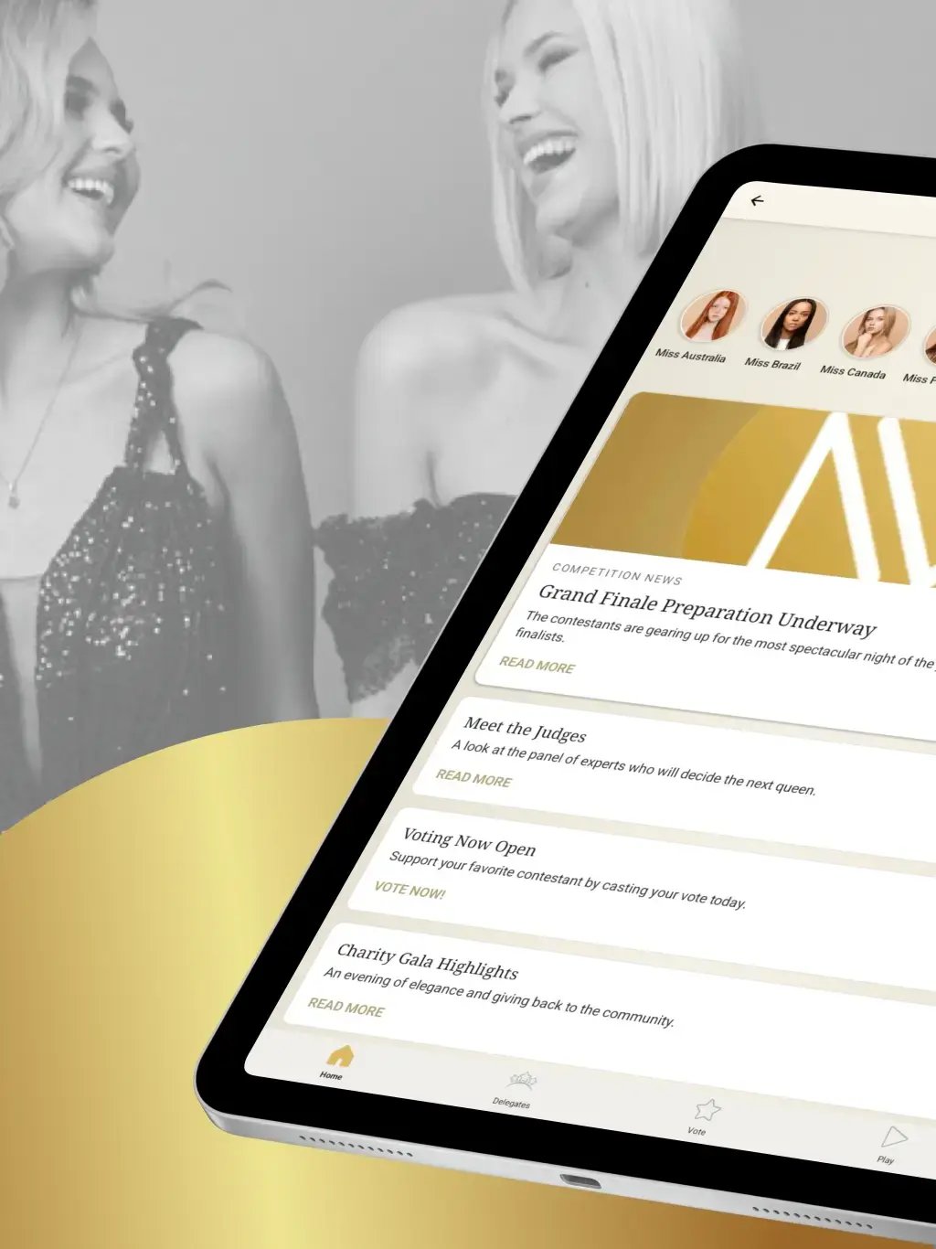 Beauty Pageant App Template tablet screenshot 7