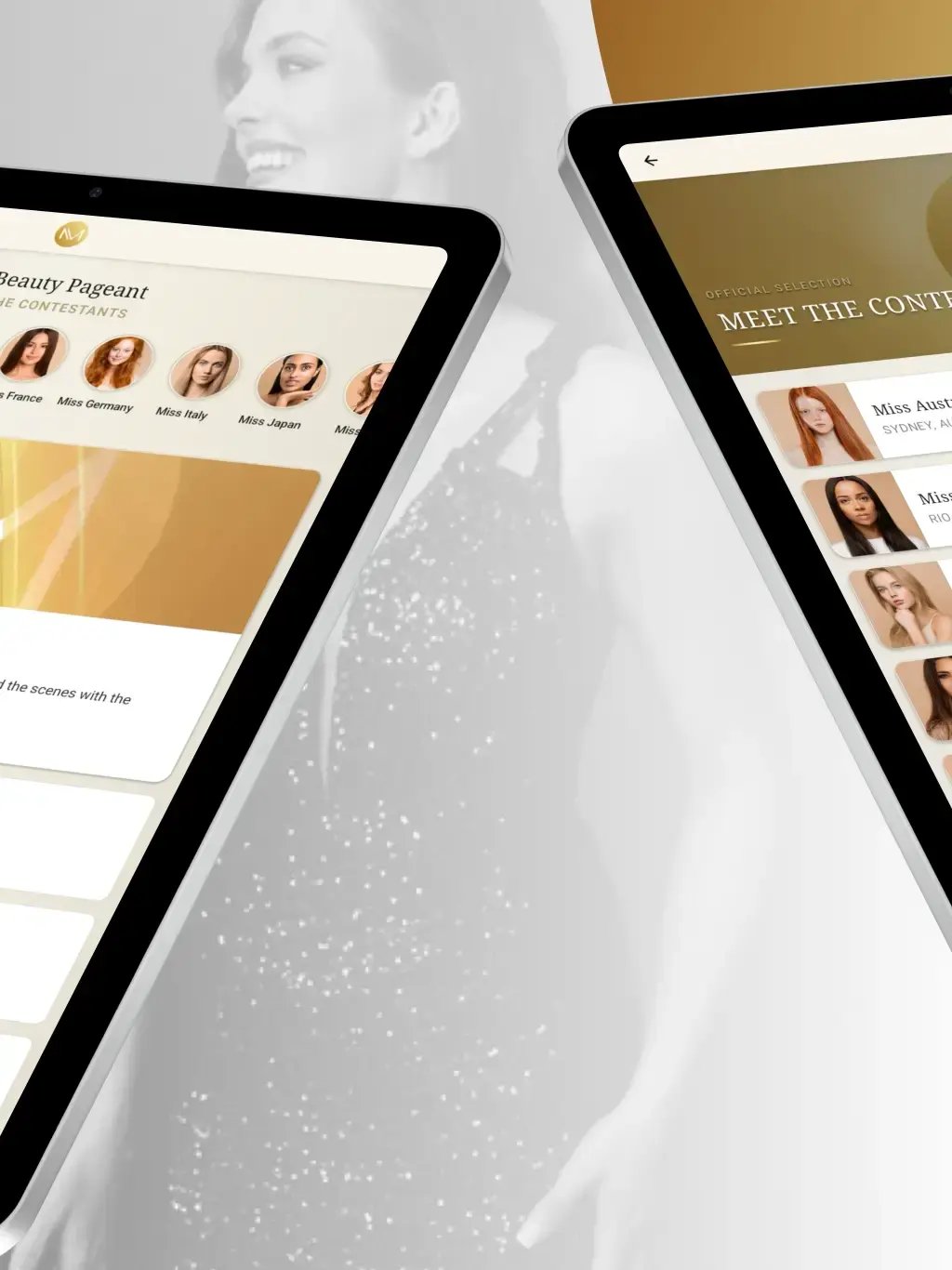 Beauty Pageant App Template tablet screenshot 8