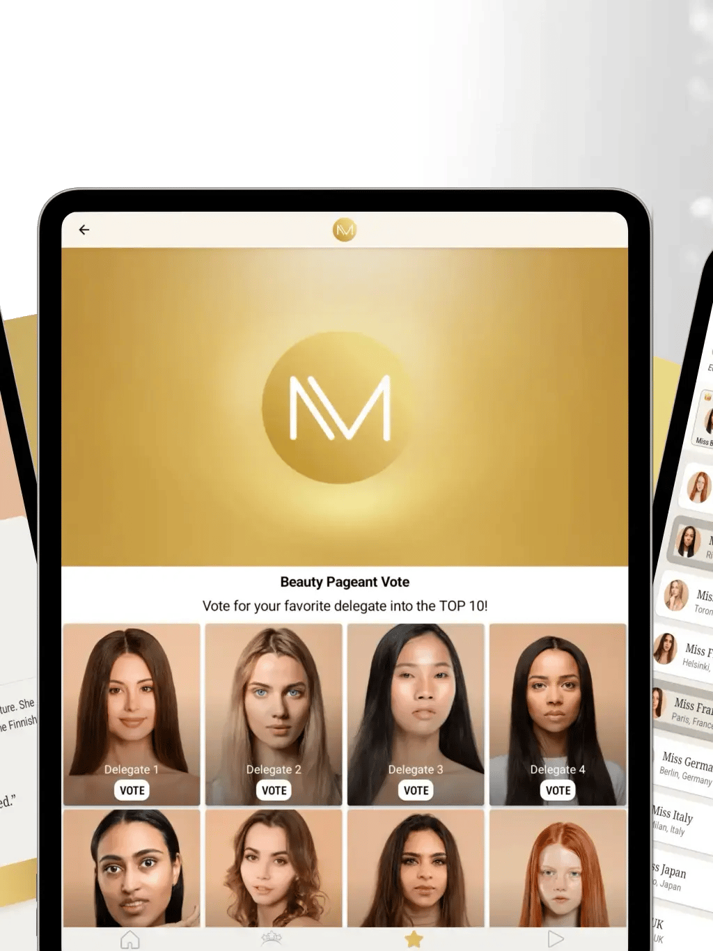 Beauty Pageant App Template tablet screenshot 11