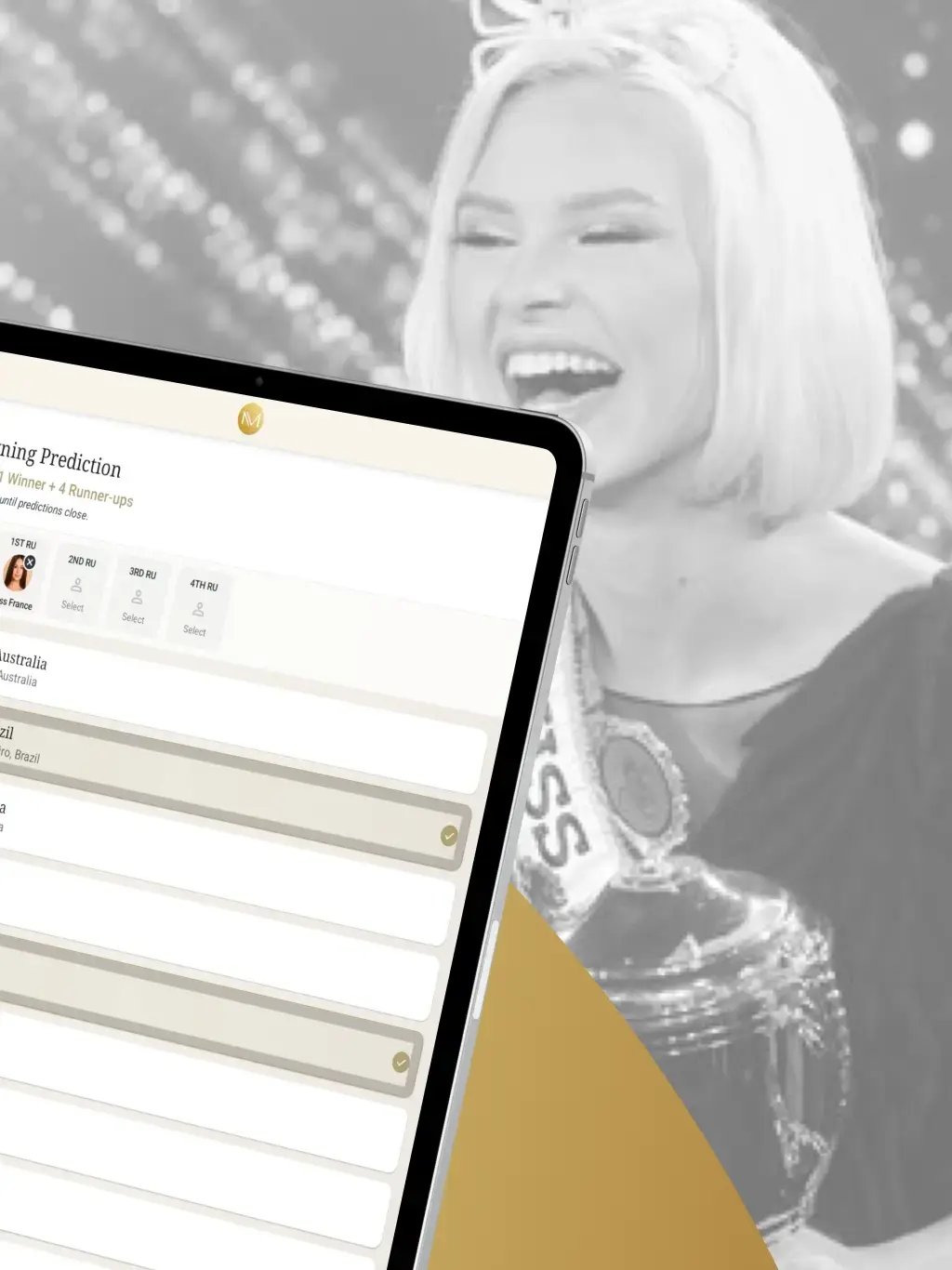 Beauty Pageant App Template tablet screenshot 12