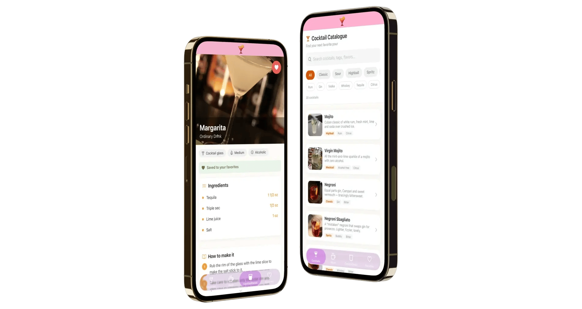 One project, two native apps — iOS and Android shown on two phones