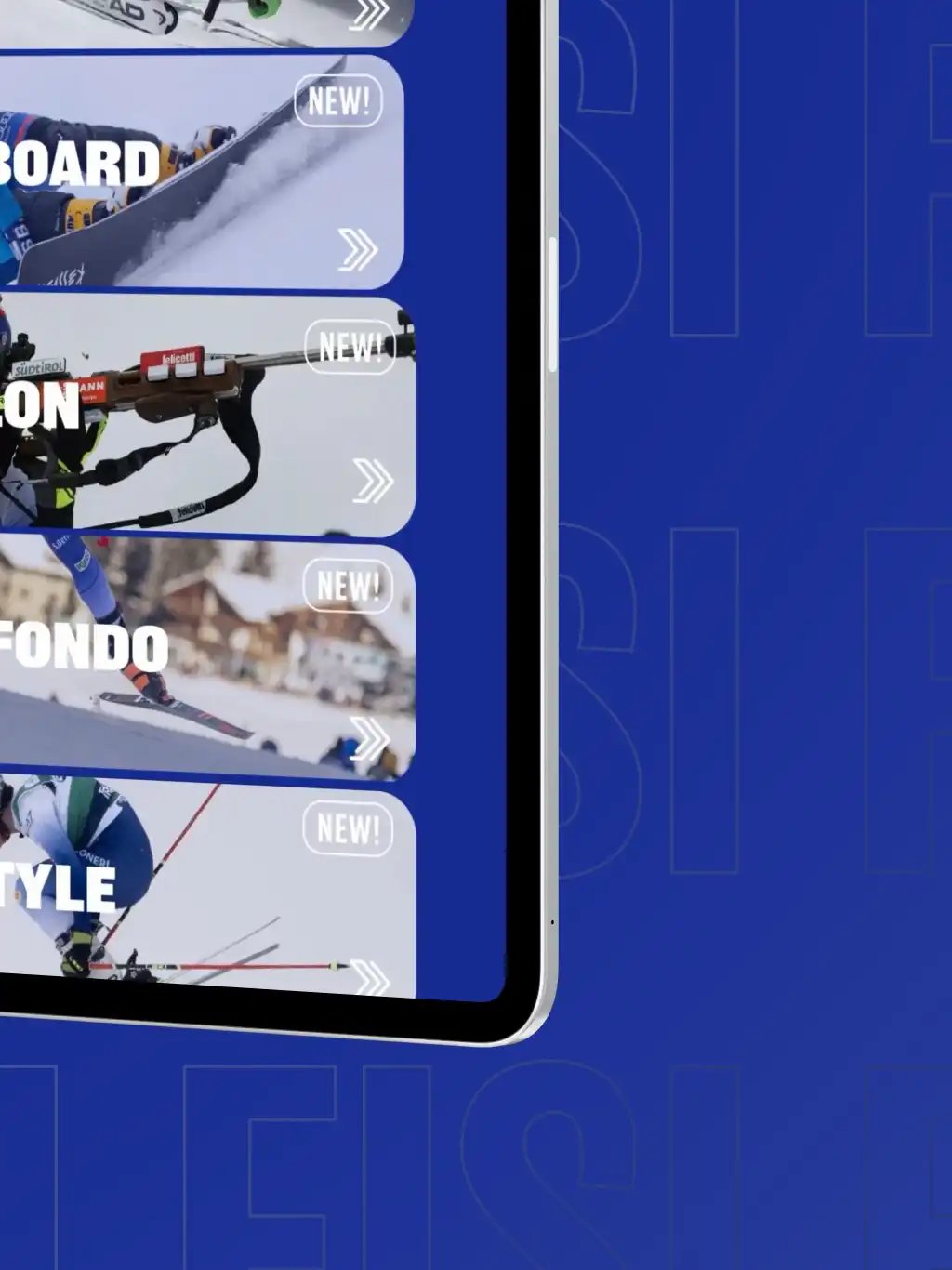 Italian Winter Sports Federation tablet screenshot 9