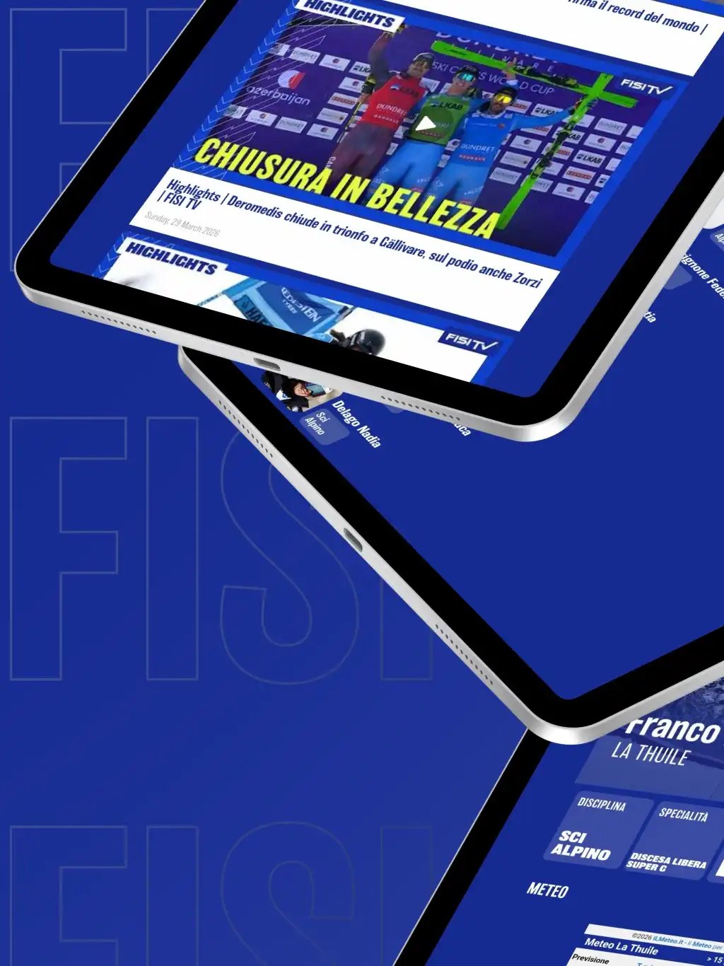 Italian Winter Sports Federation tablet screenshot 10