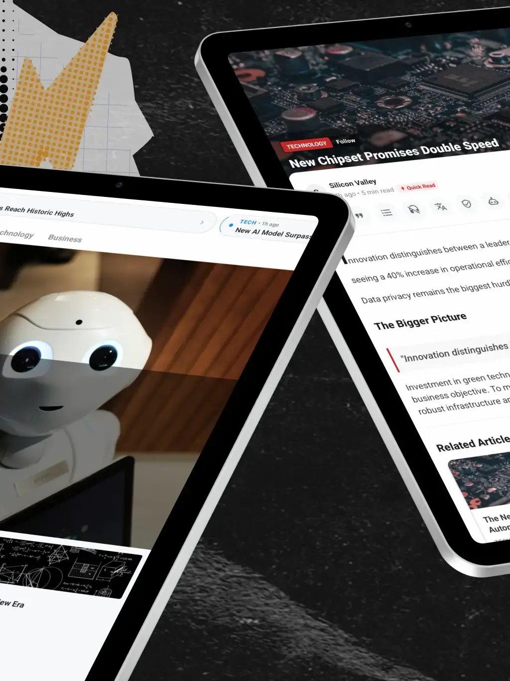 Magazine App Template tablet screenshot 8