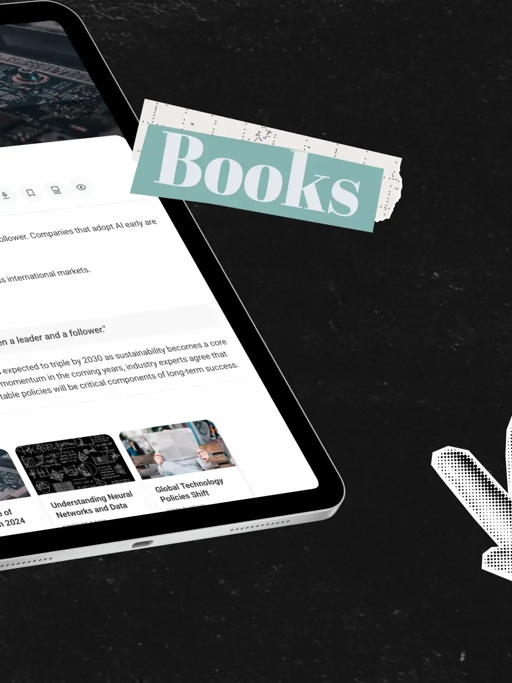 Magazine App Template tablet screenshot 9