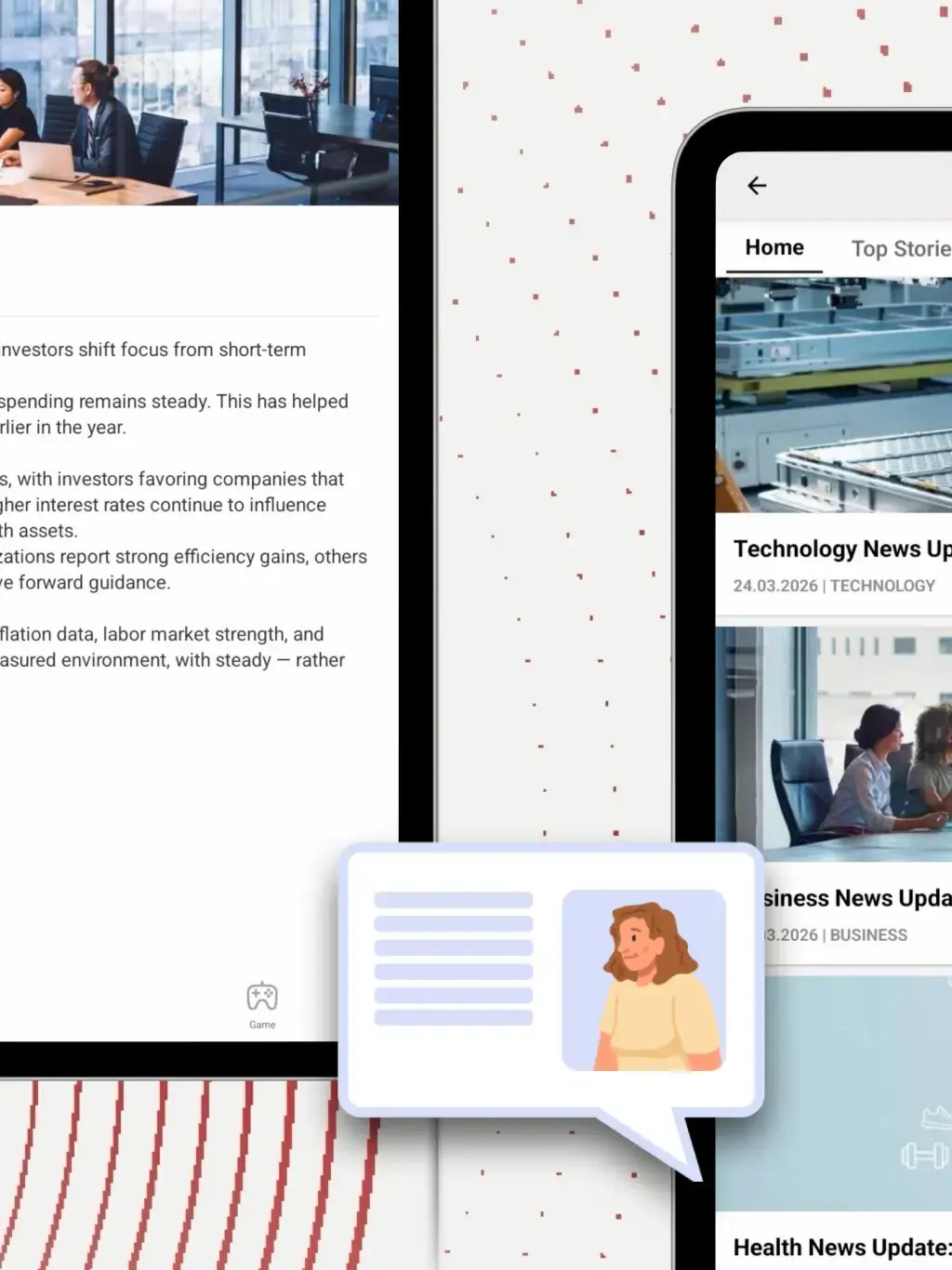 News App Template tablet screenshot 8