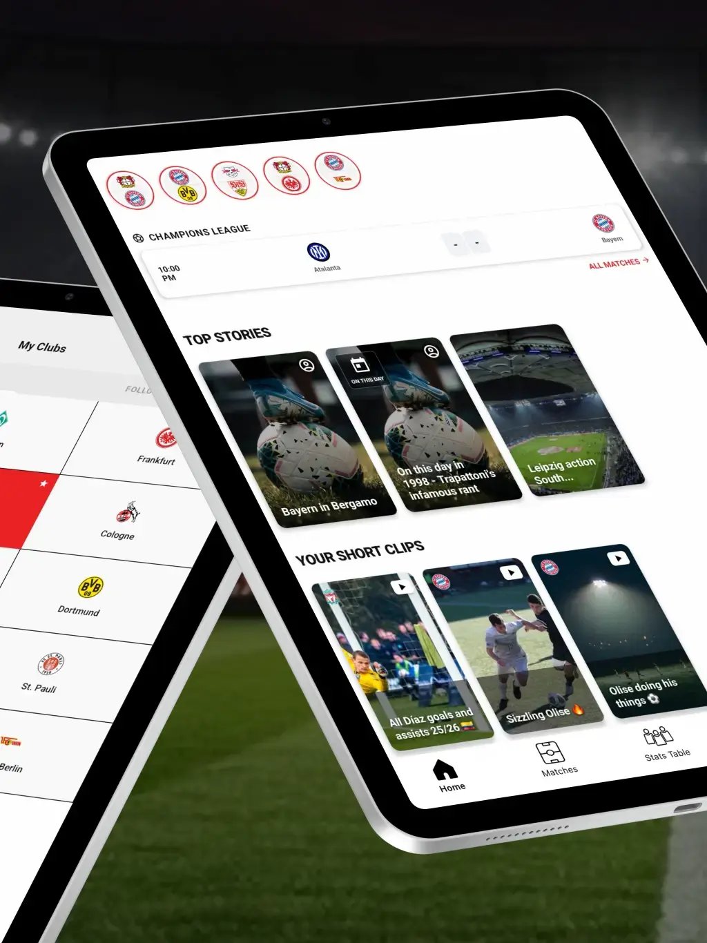 Sports App Template tablet screenshot 7