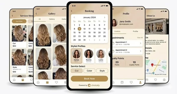 Build a hair salon app