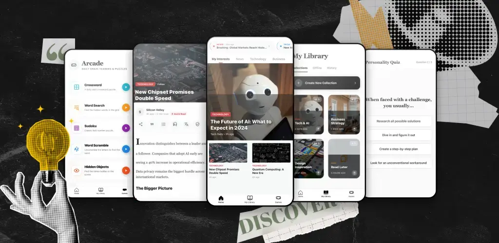 App System Magazine Example Magazine App Template | Choicely