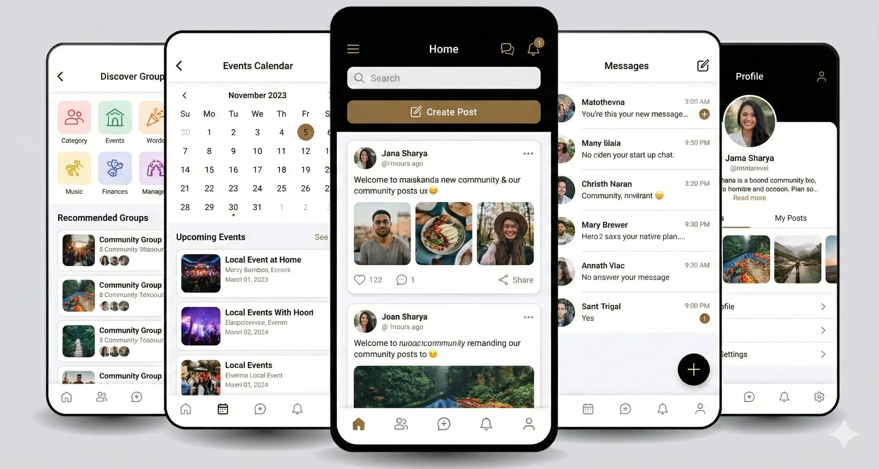 A branded community app on a phone, built with Choicely